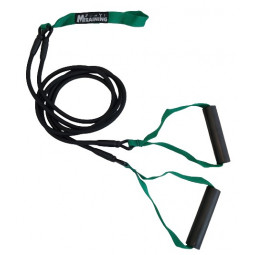 Elastique double avec poignées - Résistance légère (vert)