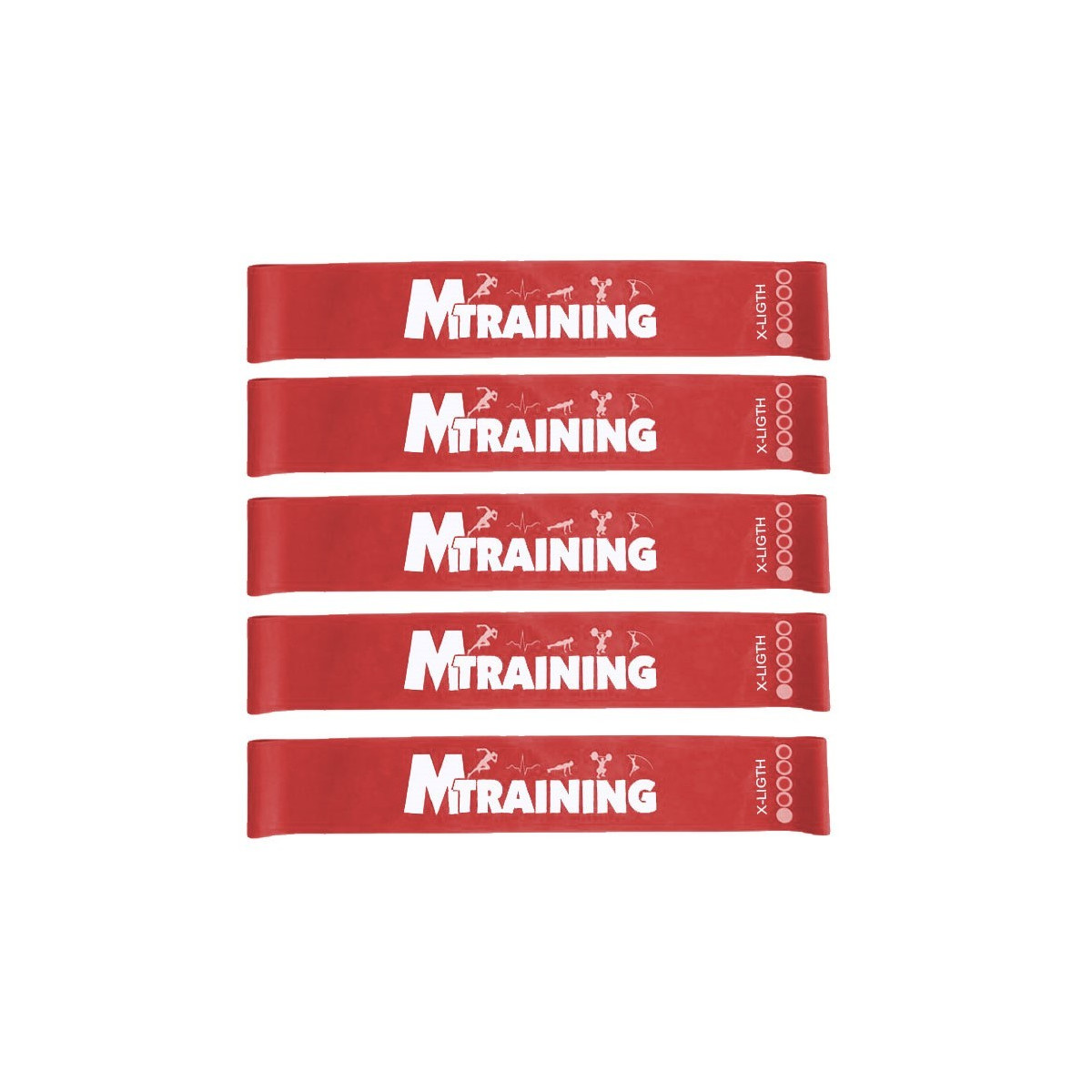 Lot de 5 bandes Miniloops - Résistance légère