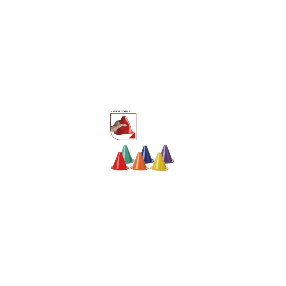 Cone souple 18 cm (unite) | Mtraining