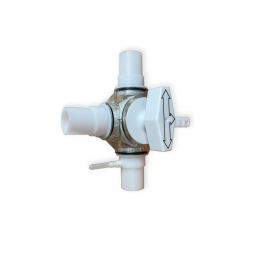 Vanne 3 voies avec robinet d'arrêt