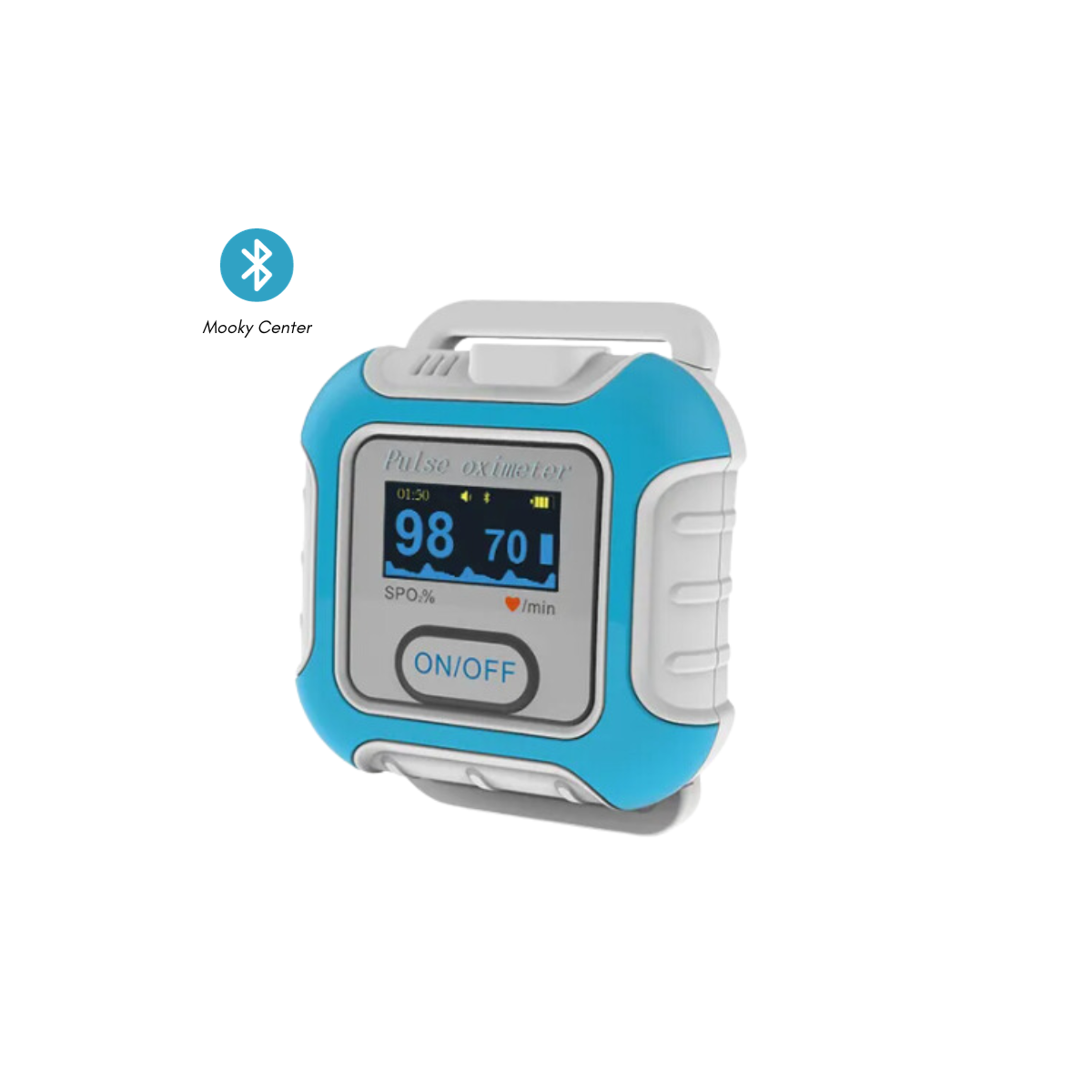 Oxymètre Bluetooth avec mémoire - Mooky Center | Mtraining