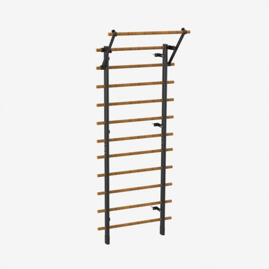 Espalier bois-métal + barre de traction - 240 cm