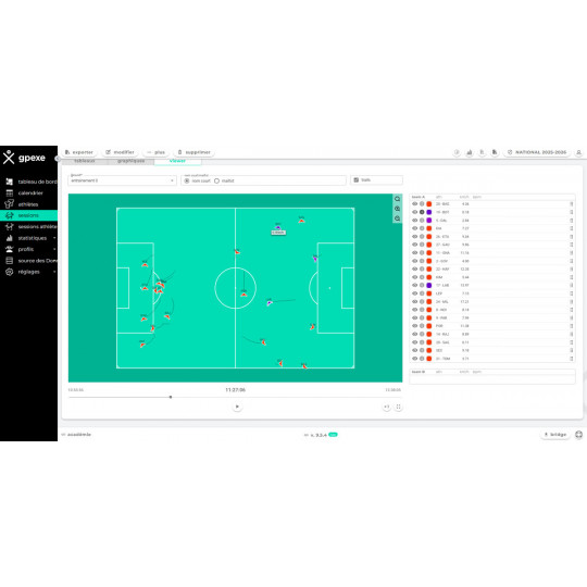 GPS GPexe Uno - Suivi des performances football et sport co