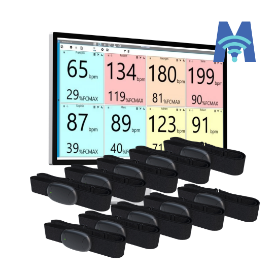 Pack 10 ceintures a Memoire Mooky HR5 avec logiciel Moo | Mtraining