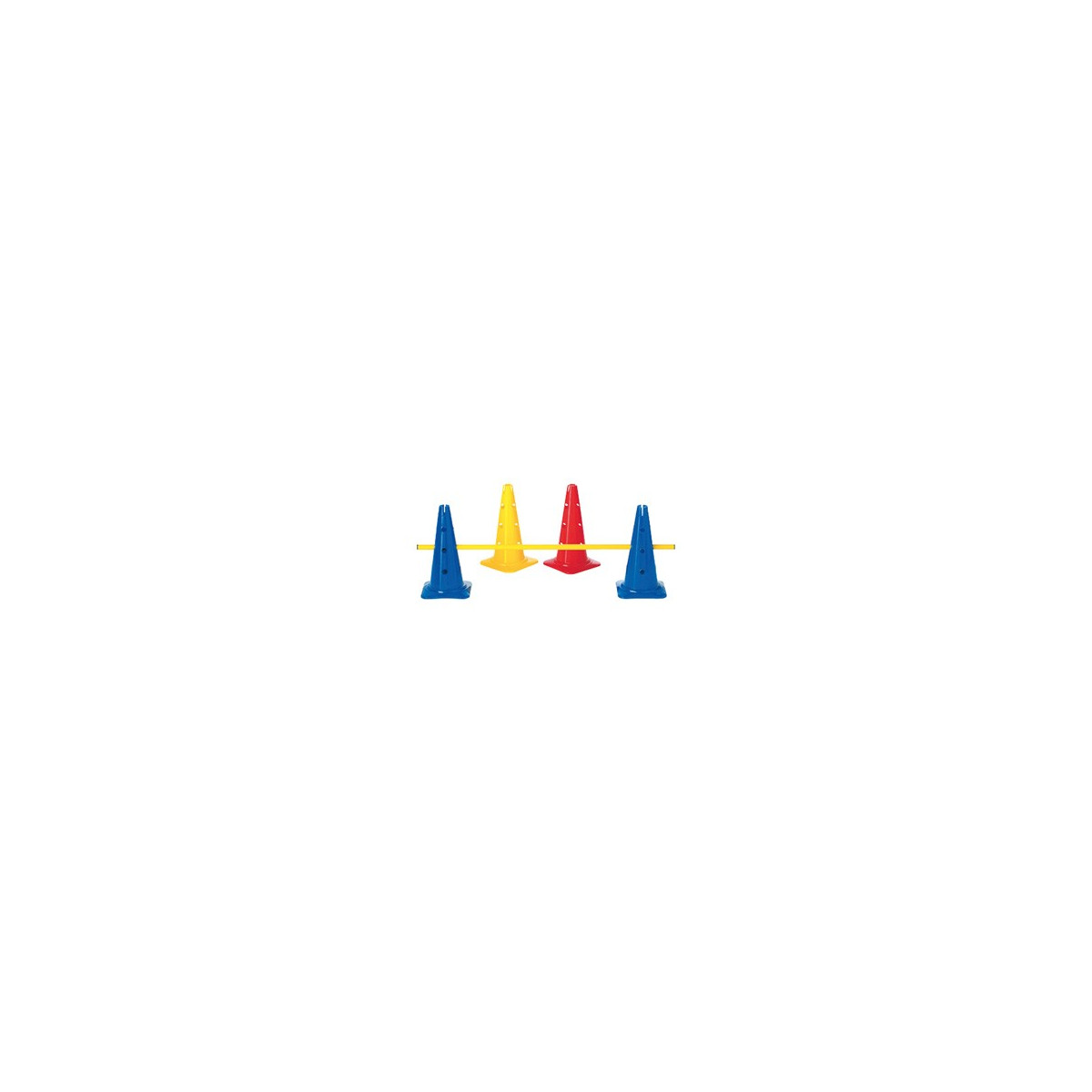 cones de sport et plots cone de sport 16 trous 50 cm avec encoche