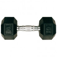 Halteres Hexa Monobloc 4 kg - Caoutchouc | Mtraining