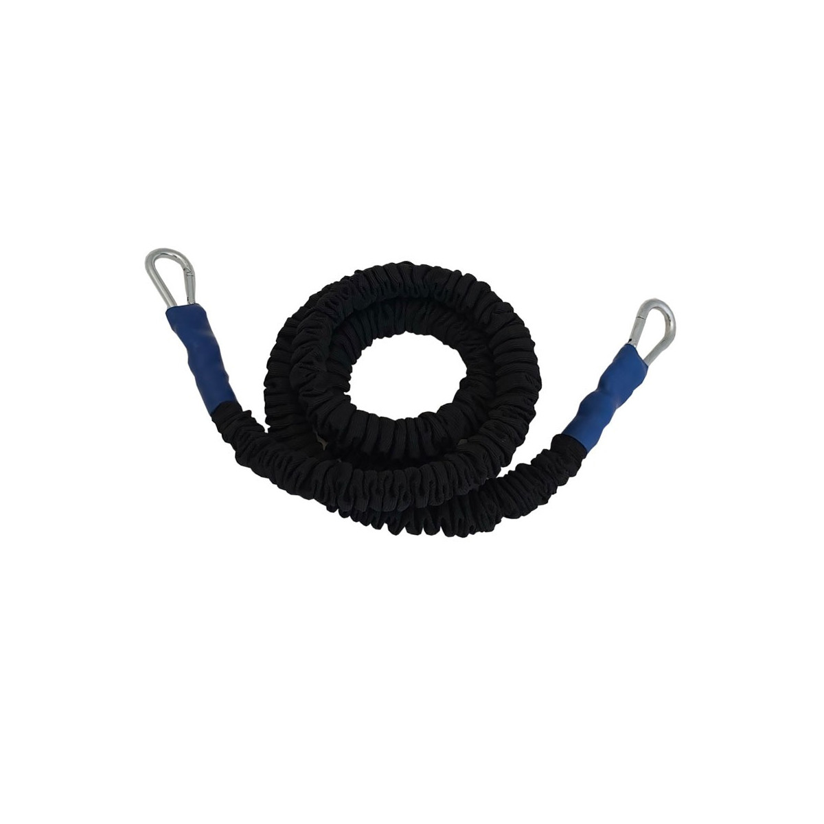 Elastique gainé - résistance moyenne (bleu) - 150 cm