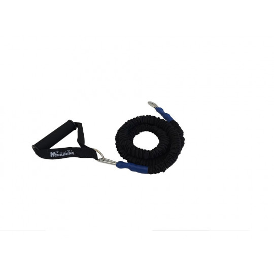 Elastique gainé - résistance moyenne (bleu) - 300 cm