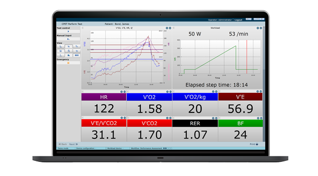 Interface MetaSoft Performance sur CORTEX2in1 performance C