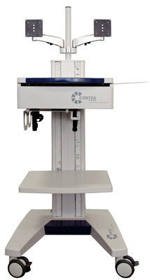Chariot d'ergospirométrie CORTEX double écran du Cardio 3000