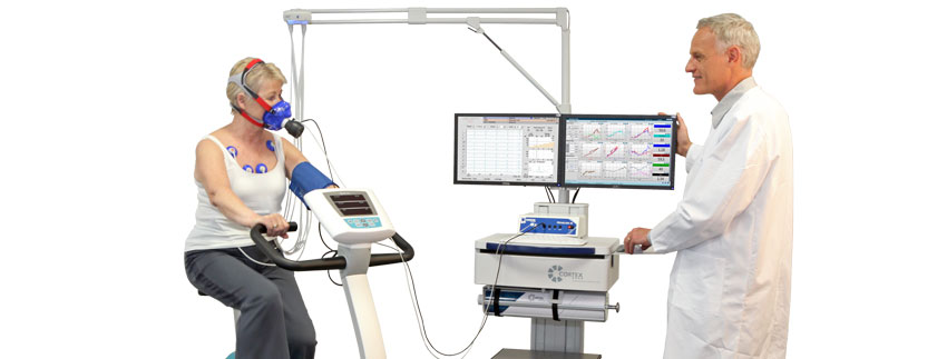 Cardio 3000 CORTEX — station d'ergospirométrie double écran avec Metalyzer et ECG
