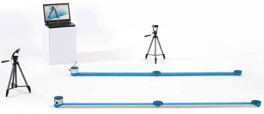 Système OptoGait Microgate — barres optiques et caméras pour l'analyse de la marche